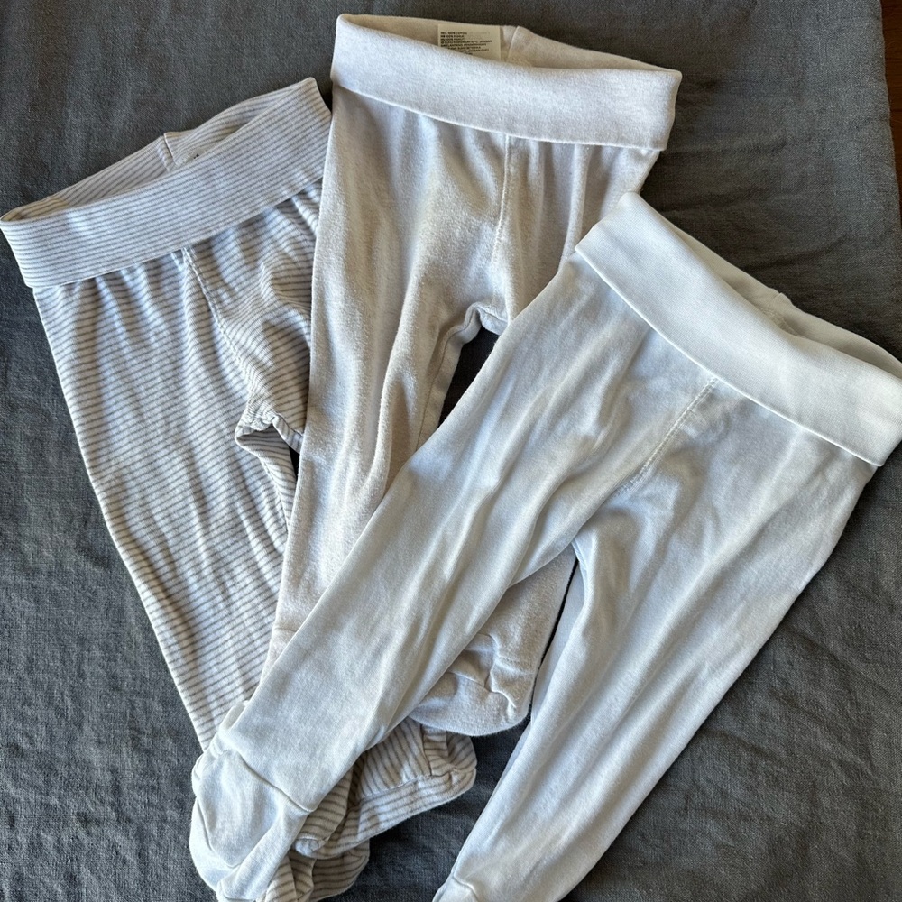 Organic Cotton Pajamas Footie Pants Bundle